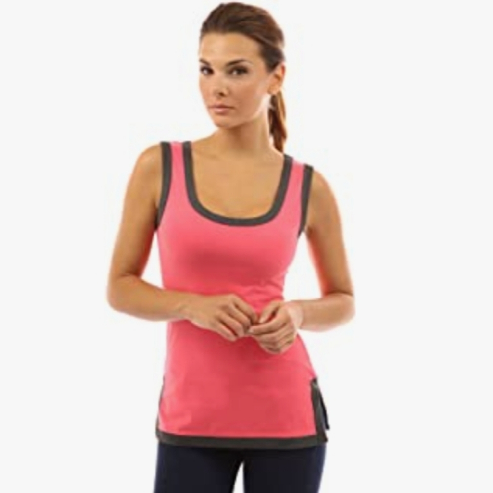 PattyBoutik Scoop Neck Trim Tank Top